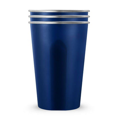 Navy 20oz Stainless Steel Cups - 3 Pack
