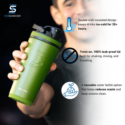 26oz Ice Shaker - Green