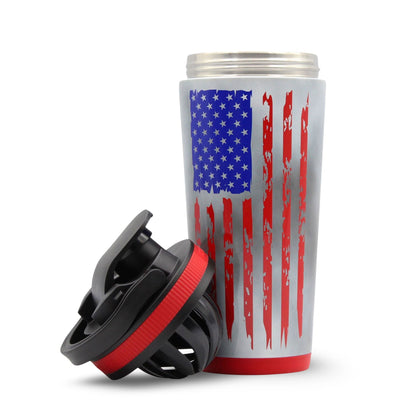 Ice Shaker Allegiance Series 26oz Shaker Bottle - American Flag