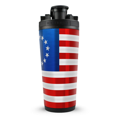 Ice Shaker Betsy Ross Flag 4D 26oz Ice Shaker