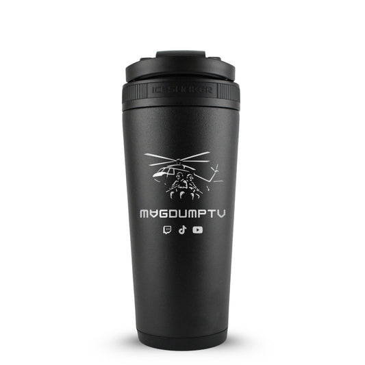 Custom MagDump TV Helicopter 26oz Ice Shaker - Black