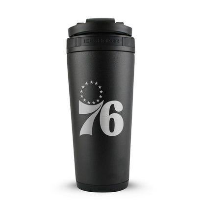 Officially Licensed Philadelphia 76ers 26oz Ice Shaker - Black