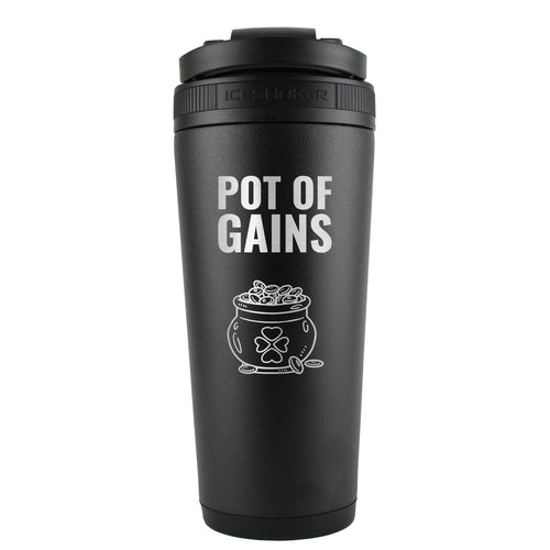 St. Patrick's Day Pot-O-Gains 26oz Ice Shaker