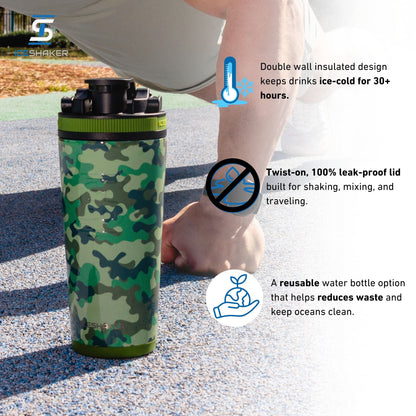 Ice Shaker 4D Series 26oz Shaker Bottle - Camo