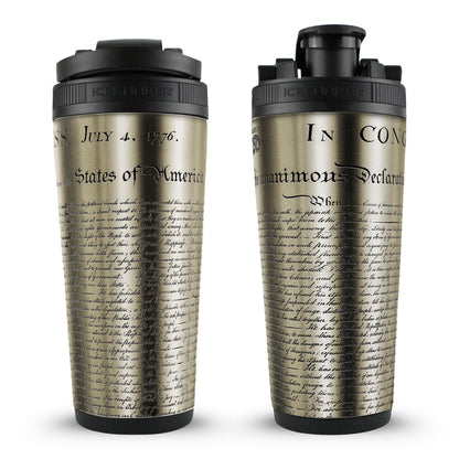 Ice Shaker Allegiance Series 26oz Shaker Bottle - Declaration of Independence