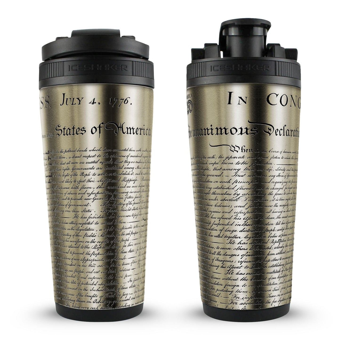 Ice Shaker Declaration of Independence 4D 26oz Ice Shaker