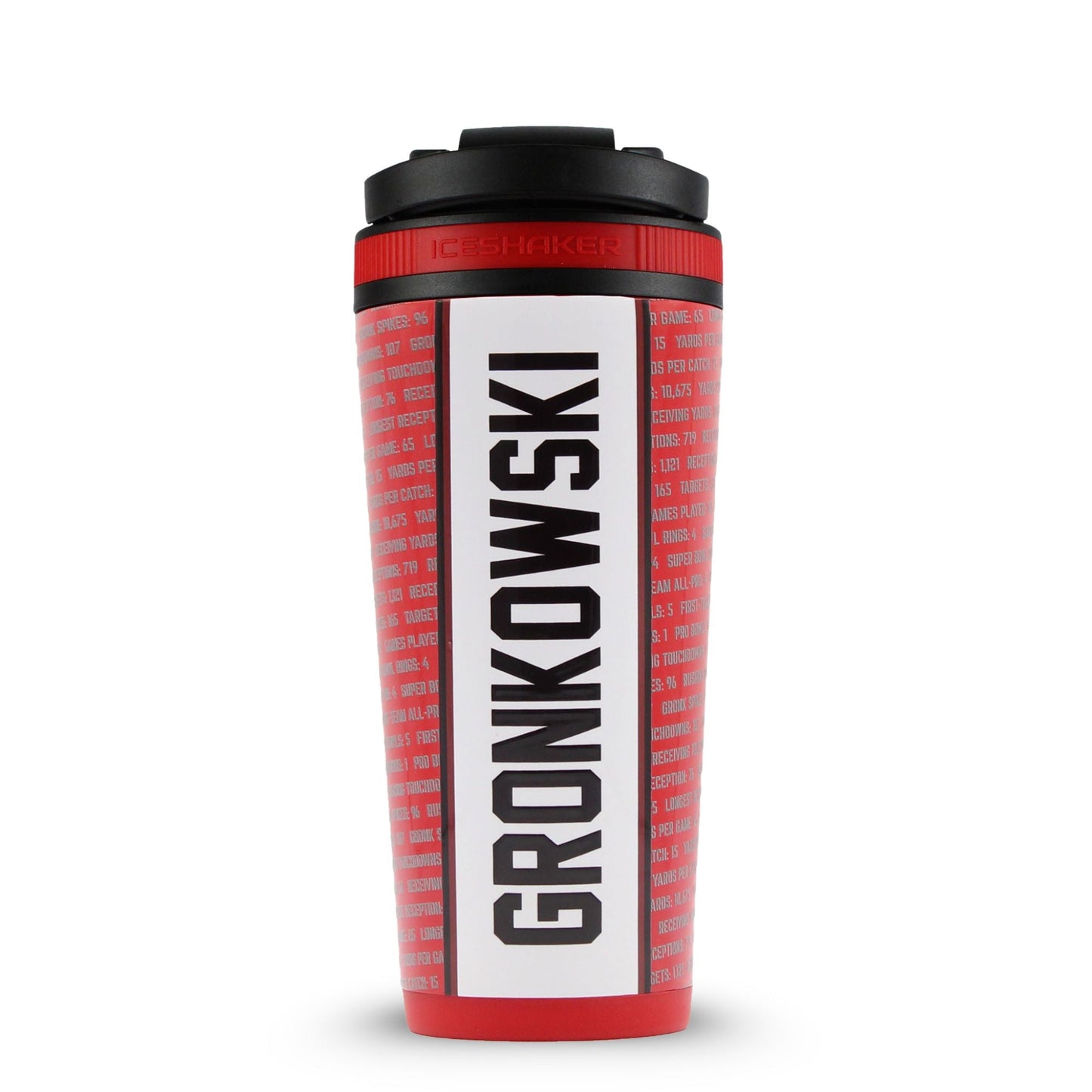 Ice Shaker 4D Series 26oz Shaker Bottle - Gronk 87 Record Breaker Edition