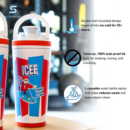 Ice Shaker 4D Series 26oz Shaker Bottles