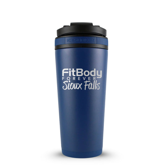 CUSTOM Sioux Falls Fit Body Forever 26oz Ice Shaker - Navy