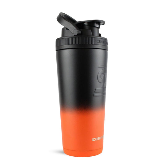 Ice Shaker Ombre Series 26oz Shaker Bottle - Orange Black Ombre