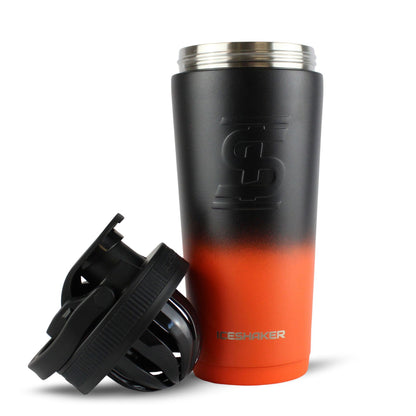 Orange Black Ombre 26oz Ice Shaker Bundle