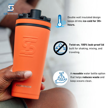 Officially Licensed Detroit Tigers 26oz Ice Shaker - Orange