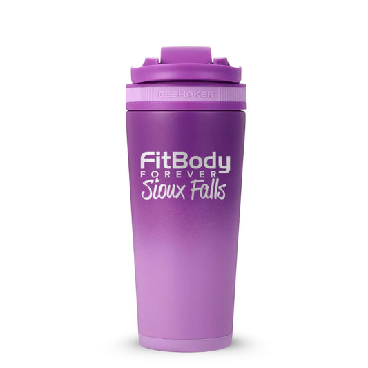 CUSTOM Sioux Falls Fit Body Forever 26oz Ice Shaker - Color Rush Purple
