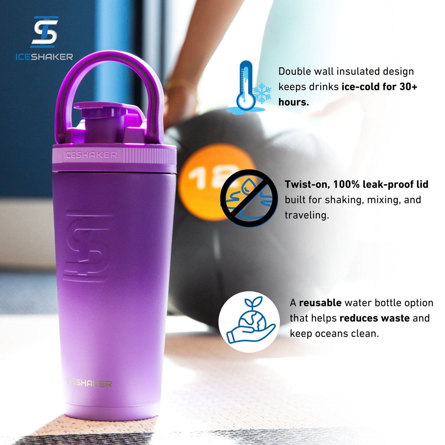 Custom Sioux Falls Fit Body Boot Camp Kettlebell 26oz Ice Shakers