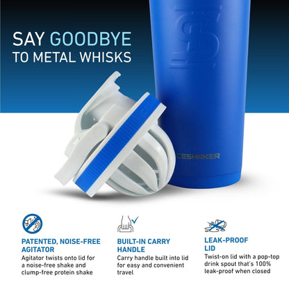 Ice Shaker Matte Series 26oz Shaker Bottle - Royal Blue
