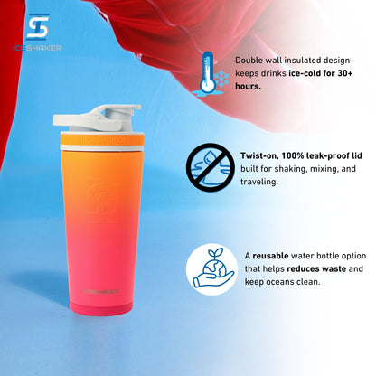 26oz Ice Shaker - Sunkissed