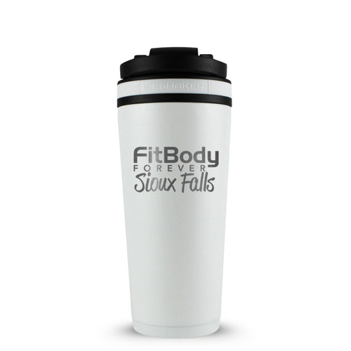 CUSTOM Sioux Falls Fit Body Forever 26oz Ice Shaker - White