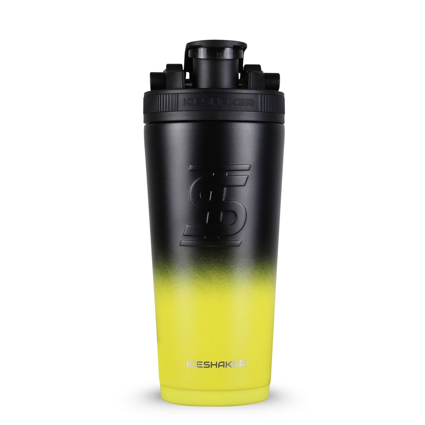Ice Shaker Ombre Series 26oz Shaker Bottle - Yellow Black Ombre