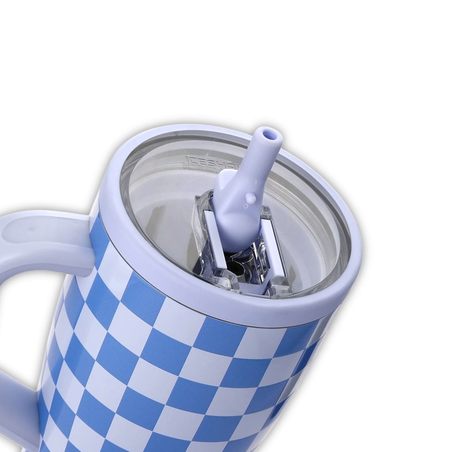 Ice Shaker Blue Checkers Legend Series Shaker Tumbler