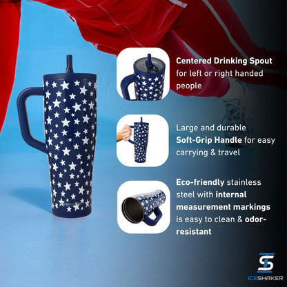32oz Legend Series Shaker Bottle - Star Spangled