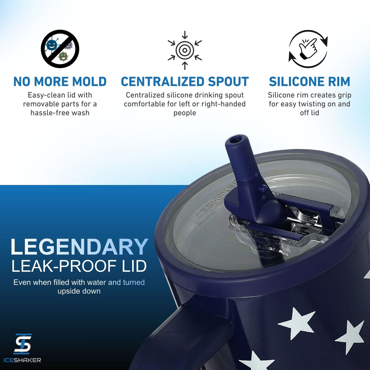 32oz Legend Series Shaker Bottle - Stars & Stripes