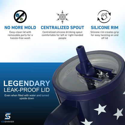 Ice Shaker Stars & Stripes Legend Series Shaker Tumblers