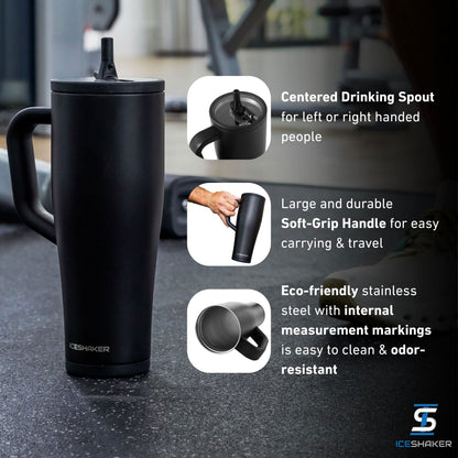Official Cleveland Browns NFL Team Logo 40oz Legend Ice Shaker