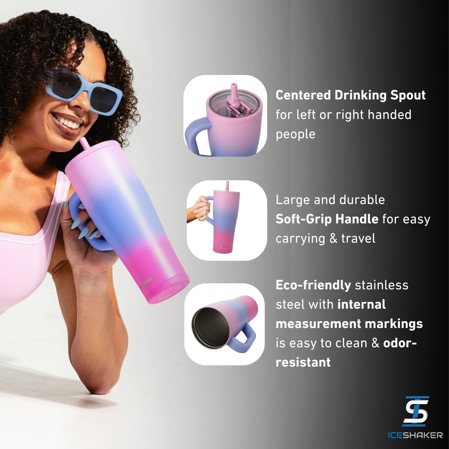 Ice Shaker Periwinkle Haze Legend Series Shaker Tumblers