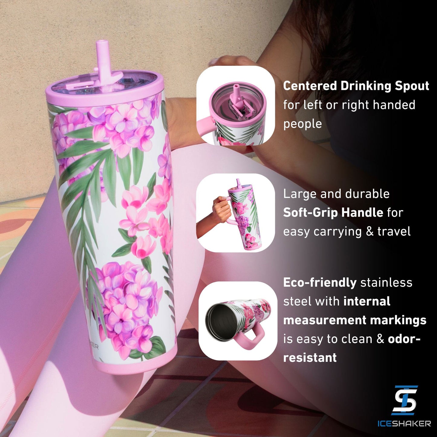 Ice Shaker Legend Series Stainless Steel Shaker Bottles