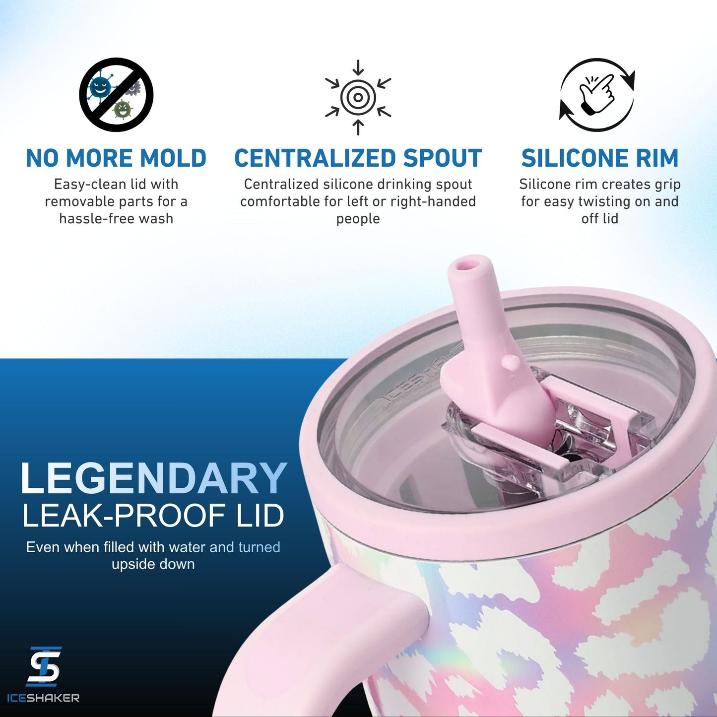 Ice Shaker Unicorn Leopard Legend Series Shaker Tumblers