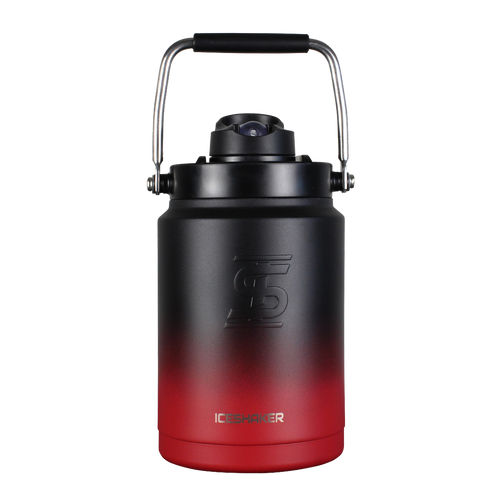 CUSTOM Half Gallon Jug - Red Black Ombre