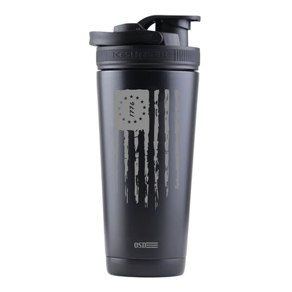 OSD 1776 Flag Custom 26oz Ice Shaker - Black