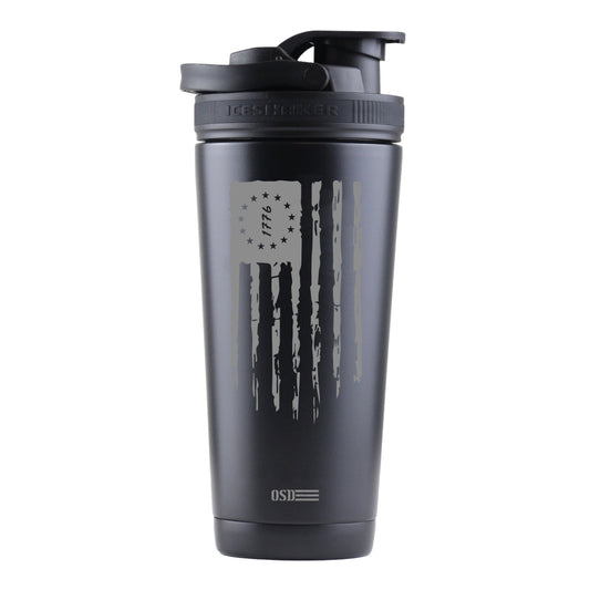 OSD 1776 Flag Custom 26oz Ice Shaker - Black
