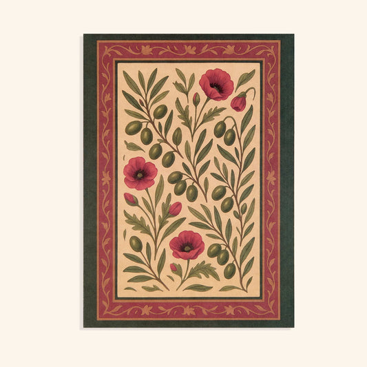 Palestinian Blooms Greeting Card