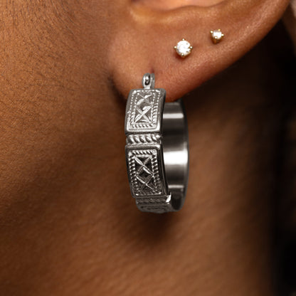 Damascus Tile Earrings