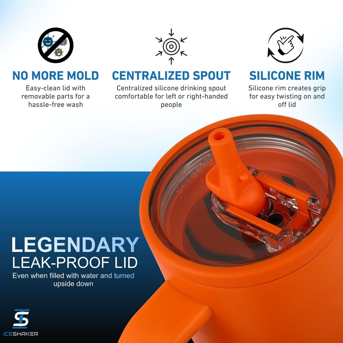 40oz Legend Series Shaker Bottle - Orange