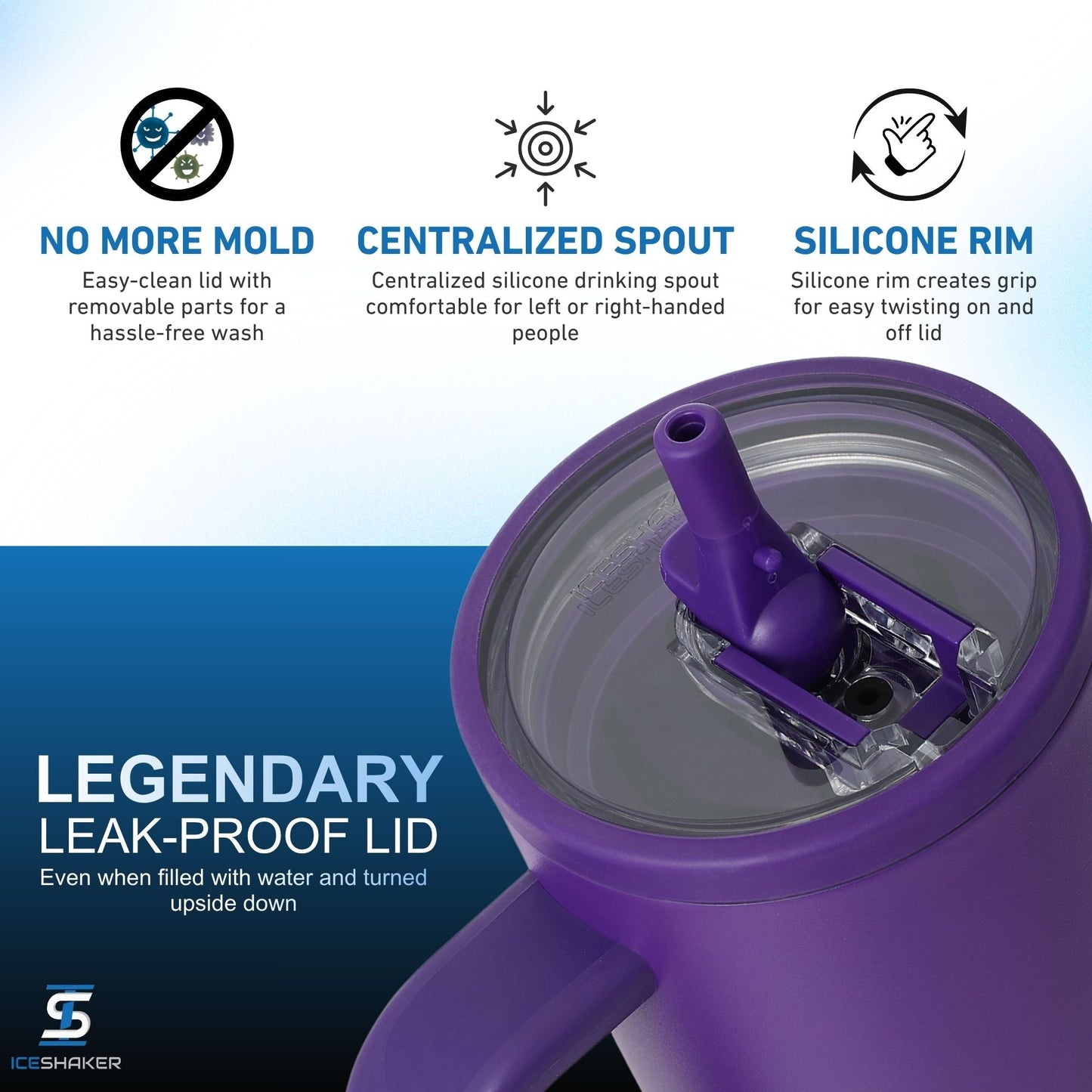 40oz Legend Series Shaker Bottle - Purple