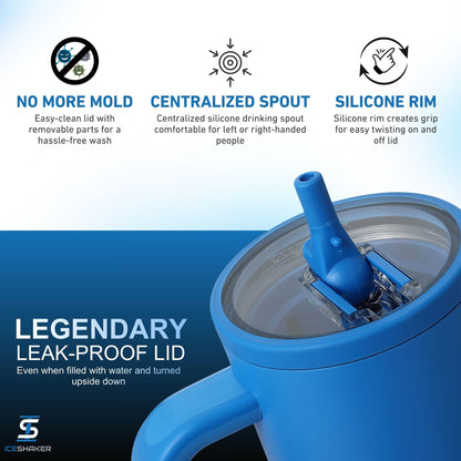 40oz Legend Series Shaker Bottle - Royal Blue