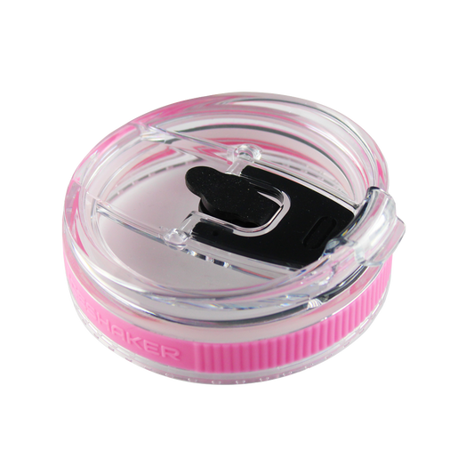 26oz Flex Lid with Straw - Pink Band