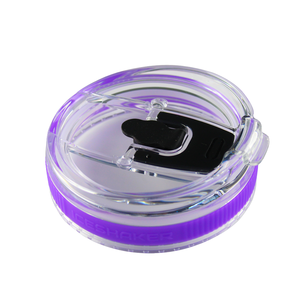 26oz Flex Lid with Straw - Purple Band