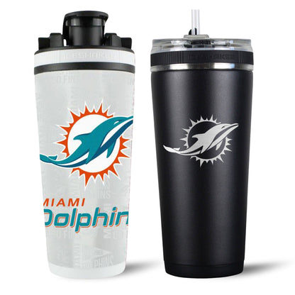 Miami Dolphins 4D Shaker & Flex Bottle Bundle