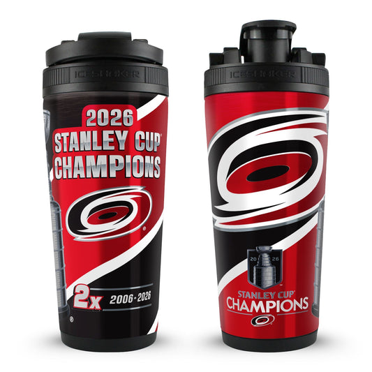 Carolina Hurricanes 2026 Stanley Cup Champions 4D 26oz Ice Shaker