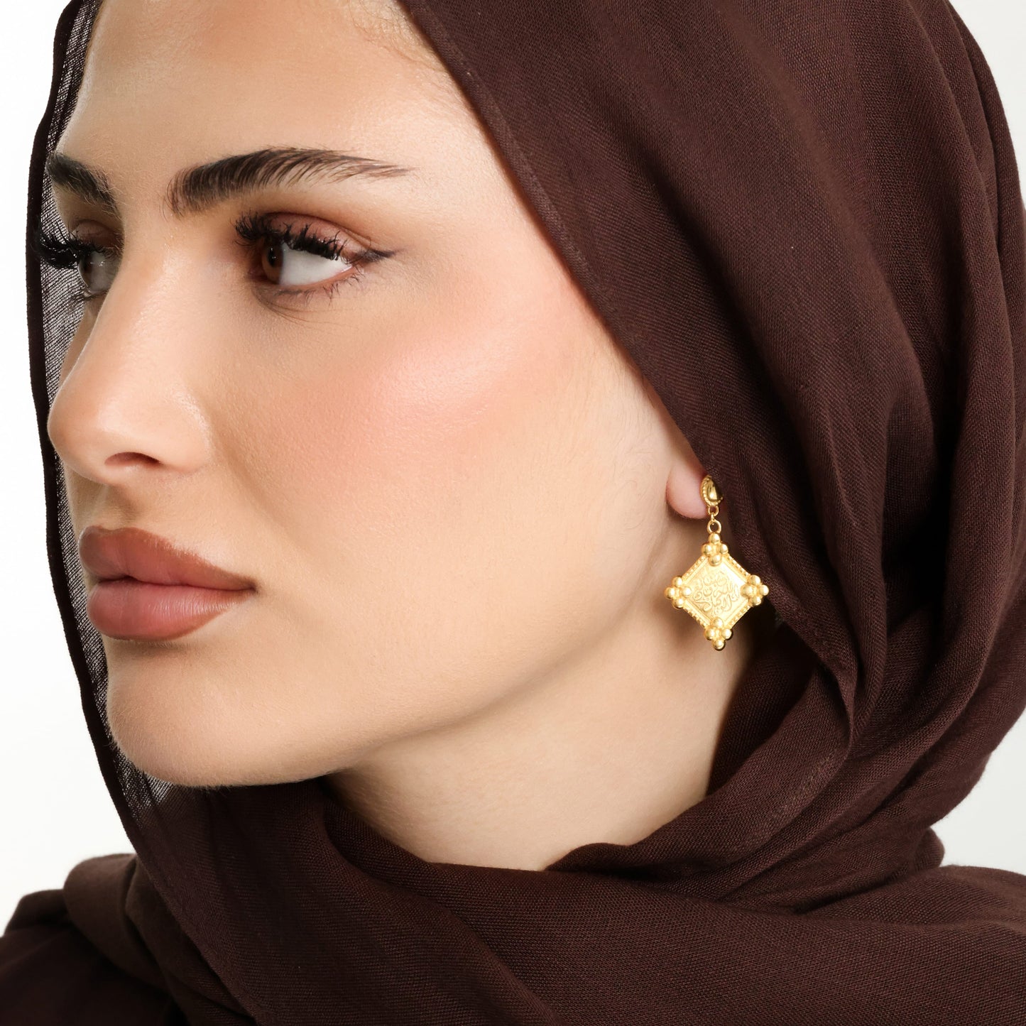 "Allah is sufficient for us" Plaque Earrings