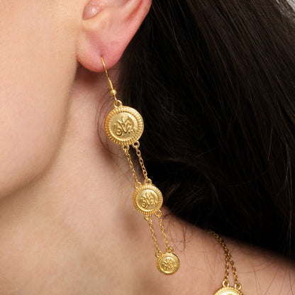 Iman | Faith Coin Earrings