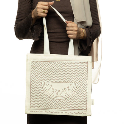 Palestine Keffiyeh Watermelon Tote