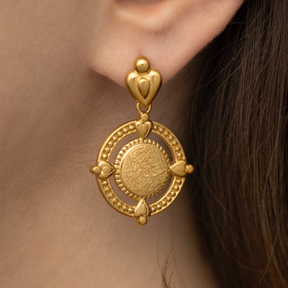 "Perhaps you dislike what's good for you" Coin Earrings