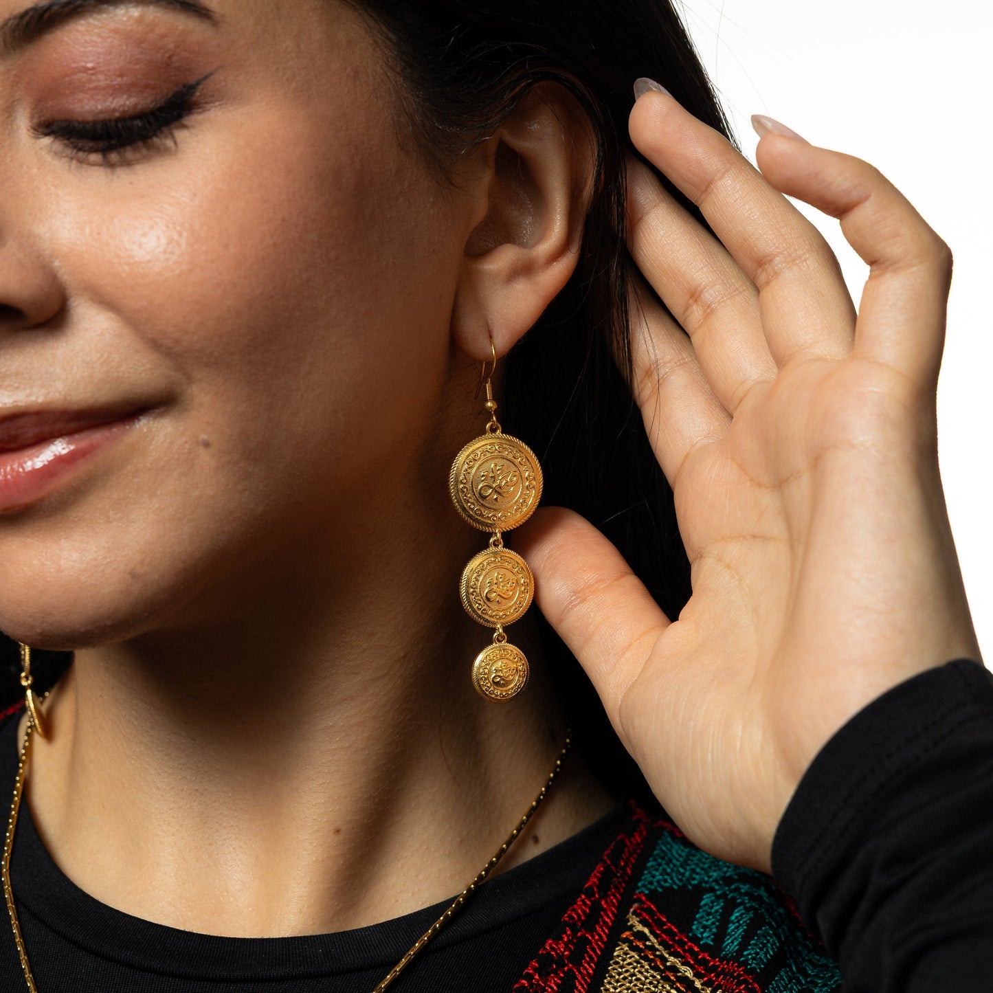 Sabr | Patience Coin Earrings
