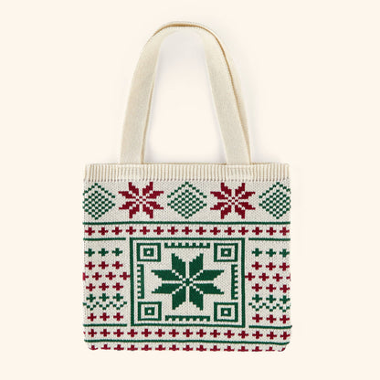 Knit Crochet Tatreez Tote