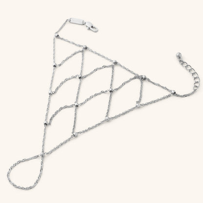 Keffiyeh Fishnet Hand Chain