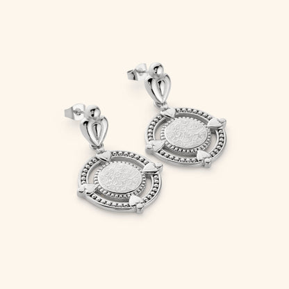"Perhaps you dislike what's good for you" Coin Earrings